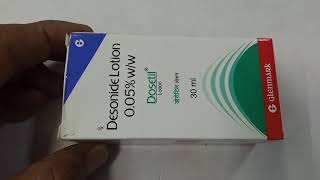 Dosetil Lotion  Desonide 005Lotion  Dosetil Lotion uses side effects benefit Review Hindi [upl. by Aidnahs]