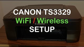 Canon TS3329 WiFi Setup review [upl. by Alur]