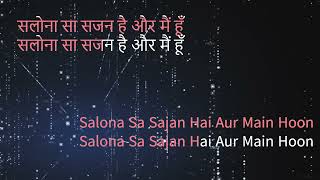 Salona Sa Sajan Hai Karaoke HQ Asha Bhosle [upl. by Ybot]