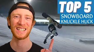 2022 X Games Snowboard Knuckle Huck  Top 5 Tricks [upl. by Llorrad]