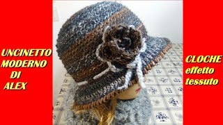 CAPPELLO EFFETTO TESSUTO alluncinetto tutorial [upl. by Winterbottom]