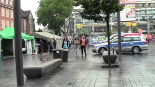 Polizei vor Ort Berlinerplatz in Bottrop 03072013 [upl. by Sheepshanks]