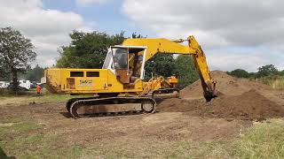 JCB 807B working at Cromford 2022 [upl. by Atiran]