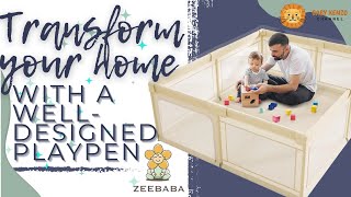 ZEEBABA 👶 Playpen for Babies and Toddlers [upl. by Ylelhsa66]