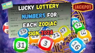 Lucky Lottery Numbers for Each Zodiac Sign in 2024 [upl. by Florencia]