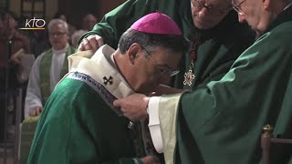 Imposition du pallium à Mgr Aupetit  Messe du 07 octobre 2018 [upl. by Dyrrej817]