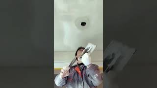 Floor drain pipe hole cement mortar sealing process [upl. by Colier]