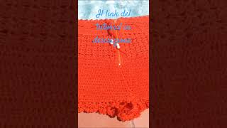 Shorts estivi a crochet Eleganza e semplicità per le tue giornate al mare crochet shortsvideo [upl. by Benton591]