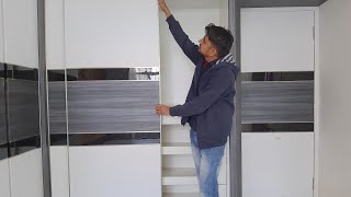 Sliding Wardrobe channel कैसे fitting करते हैं  How to Sliding channel Wardrobe install [upl. by Ravo]