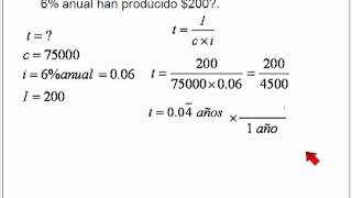 08 Interes Simple  Calculo del tiempomp4 [upl. by Yrrehc]