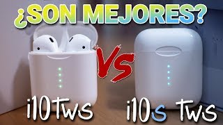 Esto es una LOCURA NUEVO CLON de Airpods 😱  Auriculares i10s TWS vs i10 TWS Review español [upl. by Saudra]