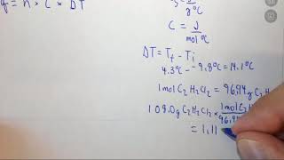 72d Calculating molar heat capacity [upl. by Barrett178]