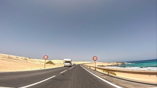 Scenic drive through the Sand Dunes of Corralejo Fuerteventura GoPro hero 11 53k [upl. by Ezzo]