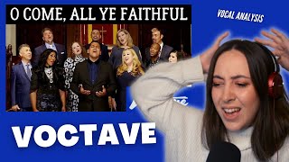 VOCTAVE O Come All Ye Faithful  Vocal Coach Reacts amp Analysis  Jennifer Glatzhofer [upl. by Esinwahs]