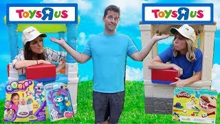 Pretend Toys R Us Stores Compete for Business [upl. by Olumor]