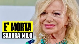 È MORTA SANDRA MILO LA FAMOSA ATTRICE AVEVA 90 ANNI LANNUNCIO DELLA FAMIGLIA [upl. by Bethesda605]