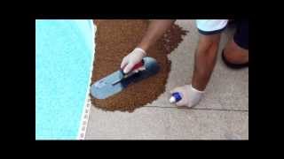 Rubber Pool Deck Surfacing  Do It Yourself [upl. by Nire882]