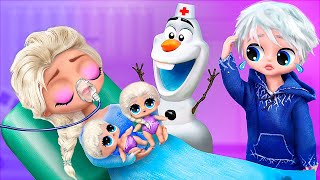 Elsas in the Hospital Olaf Stole the Children 32 Frozen DIYs for LOL [upl. by Barrie431]