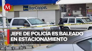 Ataque a balazos a jefe policiaco de Iturbide en Linares Nuevo León [upl. by Artemisia691]