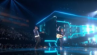 Ed Sheeran – Castle On The Hill amp Shape Of You feat Stormzy Live from the Brit Awards 2017 [upl. by Finny]