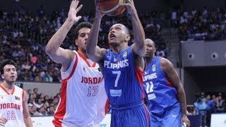 FIBAAsia  Day 2 Jordan v Philippines highlights [upl. by Aneeg]