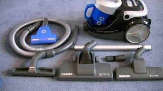 Hoover Blaze Bagless Cylinder Vacuum Cleaner Demonstration amp Review [upl. by Ayotyal]