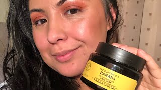 How I Use The Body Shop’s Banana Truly Nourishing Hair Mask [upl. by Baudoin]