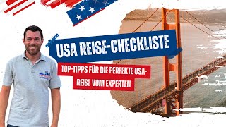 🇺🇸 USAReisecheckliste Expertentipps für die perfekte Reisevorbereitung [upl. by Mordecai]