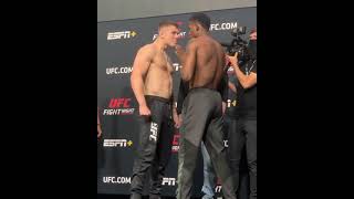 Marvin vettori vs kevin Holland face off ufc mma kevinholland marvinvettori [upl. by Orabla]