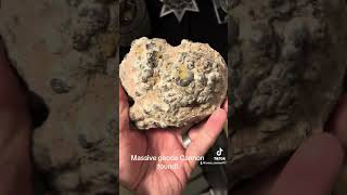 Huge geode found crystals gems geodes rockhounding prospecting [upl. by Odnumyar996]