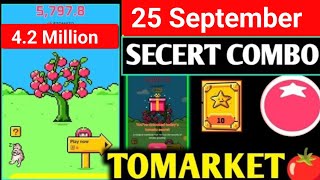 25 amp 26September Tomarket Daily Combo Today  Tomarket Secret Combo Today Tomarket Secret Combo [upl. by Schug]