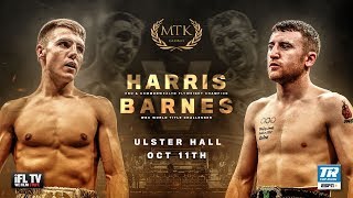 LIVE PROFESSIONAL BOXING  MTK GLOBAL PRESENTS HARRIS v BARNES EUROPEAN amp COMMONWEALTH  BELFAST [upl. by Eellek]