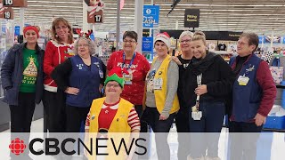 Ontario blizzard forces shoppers to spend the night in Walmart [upl. by Ymeraj]