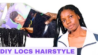 DIY FAUX LOCS EASY TO INSTALL [upl. by Zwick]