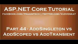 AddSingleton vs AddScoped vs AddTransient [upl. by Ameluz57]