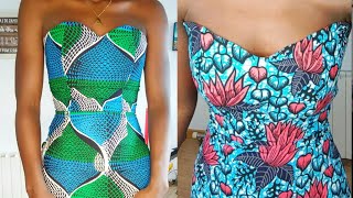 How To Sew A Bustier Straight DressPencil Dress Tutorial Bustier Tube Dress [upl. by Dunson]