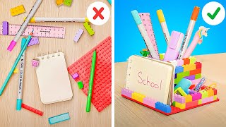 Top School Hacks amp Crafts 🎒😍 Smart School Stationery Ideas [upl. by Dominick]