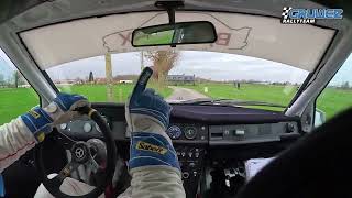 Onboard SS Moorslede 1  Short Rally Moorslede 2024  Mercedes 190E 23 16v [upl. by Enohs41]