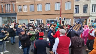 2024 les Gilles de Binche 2ème soumonce en musique [upl. by Dugald]