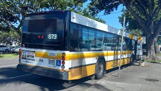 TheBus Honolulu HI Route 673 Keolu Hills Bus 4025 2022 Gillig 40 Diesel ⛽️ Low Floor [upl. by Drape940]