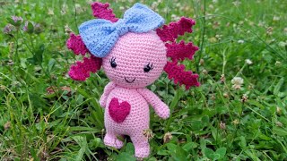 Tutoriel au crochet amigurumi Axolotl ROSY crochet tutoriel amigurumi [upl. by Viv]