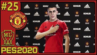 PES 2020  Master League 25 Manchester United contrata CPavón  gameplay [upl. by Jabin]