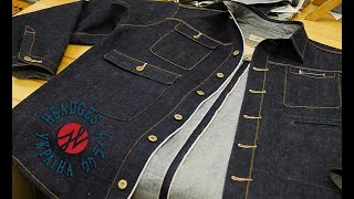 Bespoke Selvedge Denim Jacket  Headges f BRUCEs Overshirt [upl. by Valene]