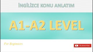 A1A2 İNGİLİZCE TEK VİDEOda  3 Aylık kurs 2 saat 15 dk [upl. by Kellina]