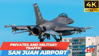 Exclusive Look Military and Private Jets Take Over San Juan Airport in High Season [upl. by Wartow591]