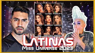 Análisis 12 Latinas rumbo a Miss Universe 2023 Máximas Favoritas [upl. by Barbra974]