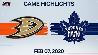 NHL Highlights  Ducks vs Maple Leafs – Feb 7 2020 [upl. by Ethelda]