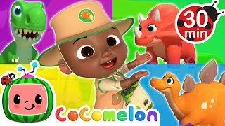 Codys Rainbow Color Dinosaur Song  Dinoland Safari  CoComelon Nursery Rhymes amp Kids Songs [upl. by Atteinotna]