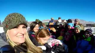 Bailey Family Farm Sleigh Ride Liberty Utah via drone [upl. by Ellekcim]