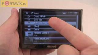 Archos 5 250 GB and Archos 7 320 Gb first look rus [upl. by Occir]